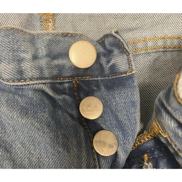 REVOLVE By The Way Distressed Denim Skirt Size 30 - Picture 5 of 6